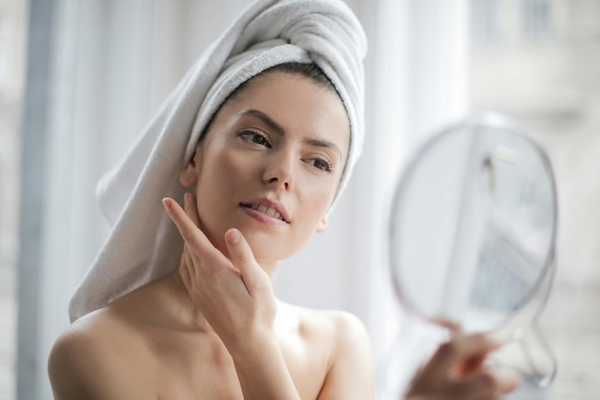 skin care routine technique